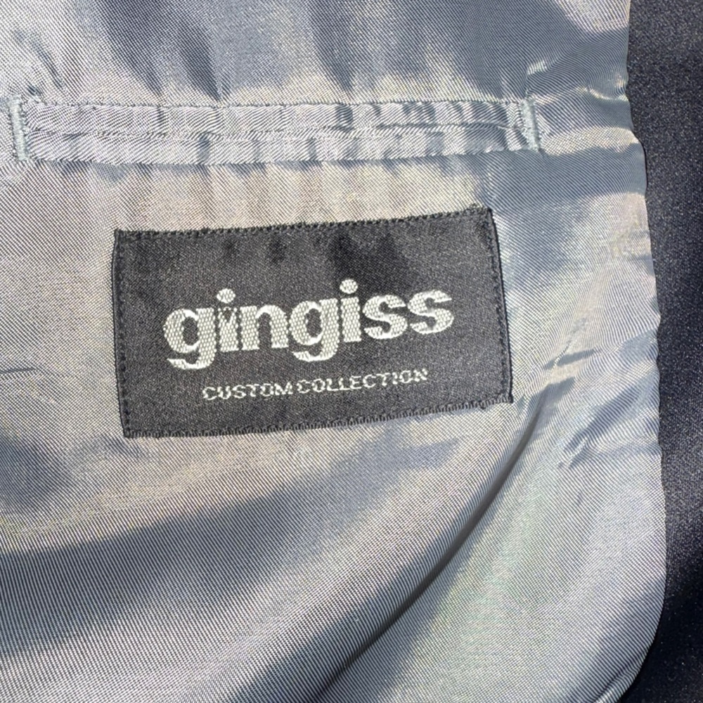 Gingiss Custom Collection Men’s Black Tuxedo Jacket 42R Satin Lapel - Picture 12 of 13